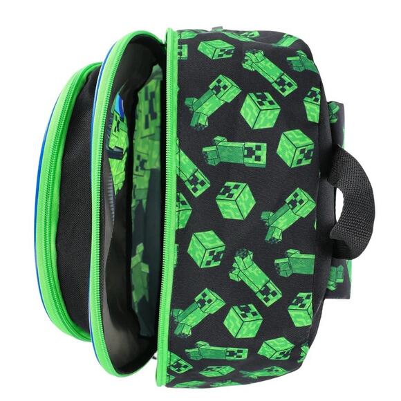 Minecraft Boys 17 in 5 Piece Backpack Set with Headphones Lunch kit Water Bottle - Picture 3 of 4